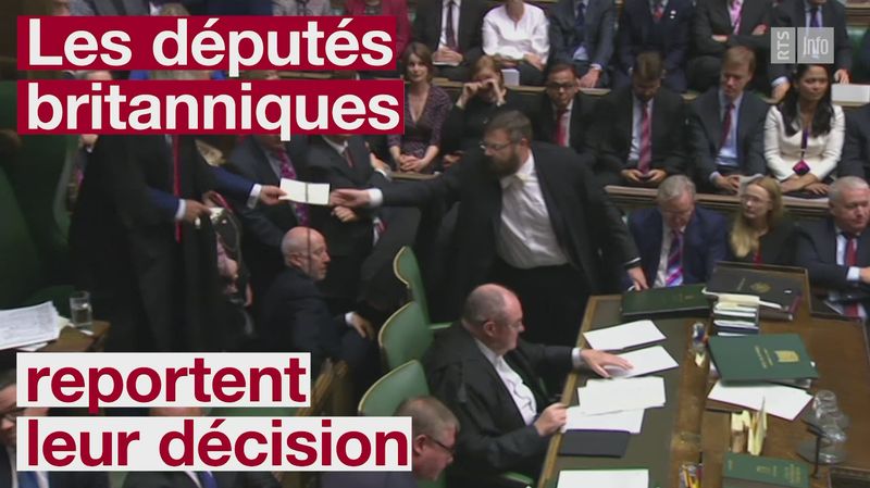 Grande Bretagne Les députés reportent le vote sur l accord de Brexit